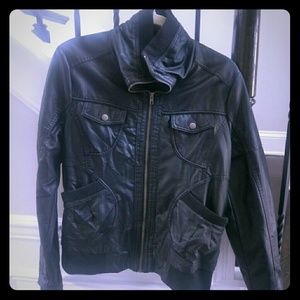 Black vegan jacket,like new